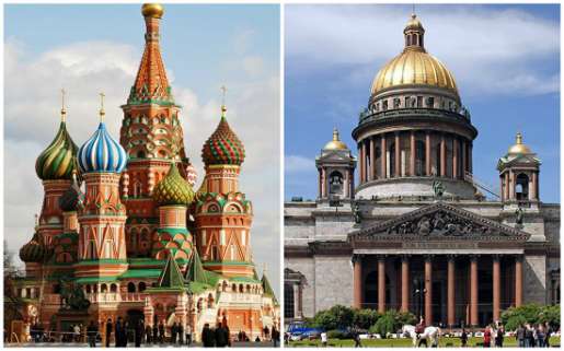 Moscow VS St. Petersburg. Part 1. Architecture 