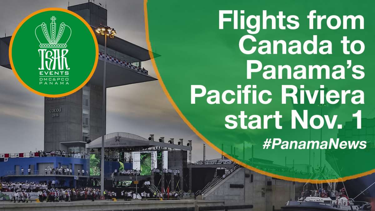 Flights from Canada to Panama’s Pacific Riviera start Nov. 1
